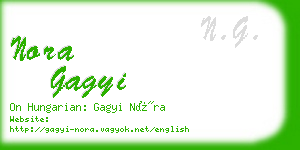 nora gagyi business card